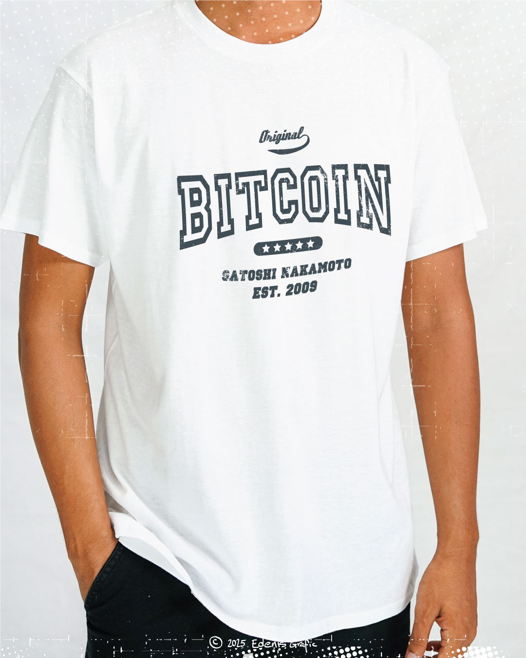 Pulóver blanco Bitcoin-orignal